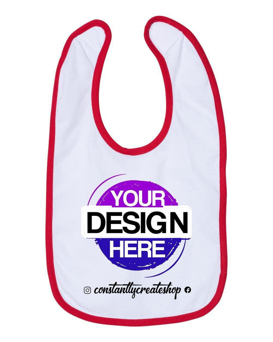 Contrast Trim Premium Jersey Bib (Infant) - Constantly Create Shop