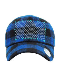 Thumbnail for Embroidered Blue Plaid Dad Hats - Constantly Create Shop