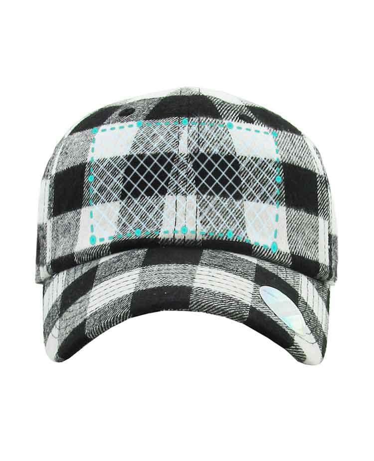 Embroidered Cookies Plaid Dad Hats - Constantly Create Shop