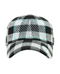 Thumbnail for Embroidered Cookies Plaid Dad Hats - Constantly Create Shop