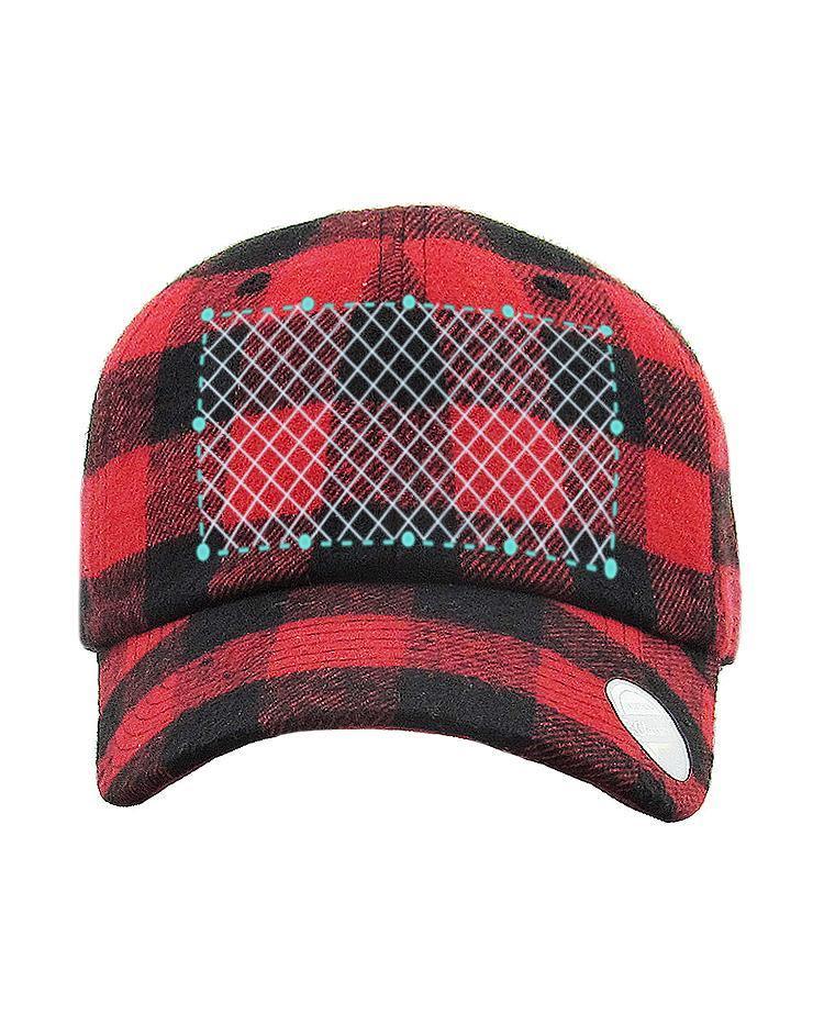 Embroidered Red Plaid Dad Hats - Constantly Create Shop