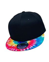 Thumbnail for Embroidered Tie Dye Brim Snapbacks - Constantly Create Shop