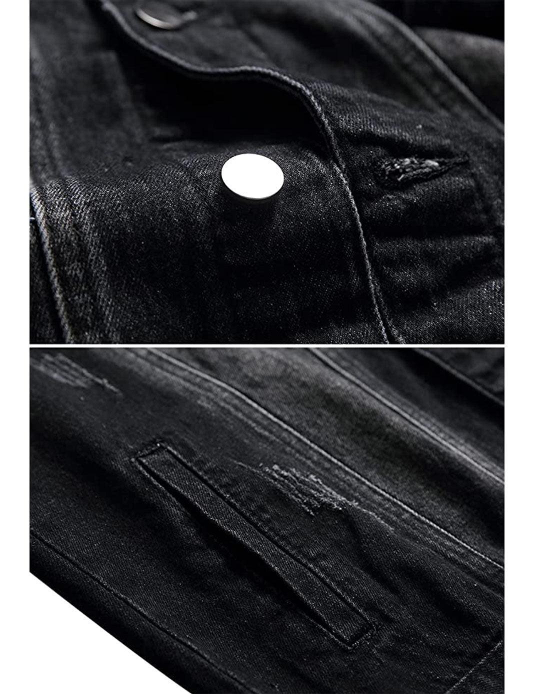 Shady Black Denim Washed Jacket - Constantly Create Shop