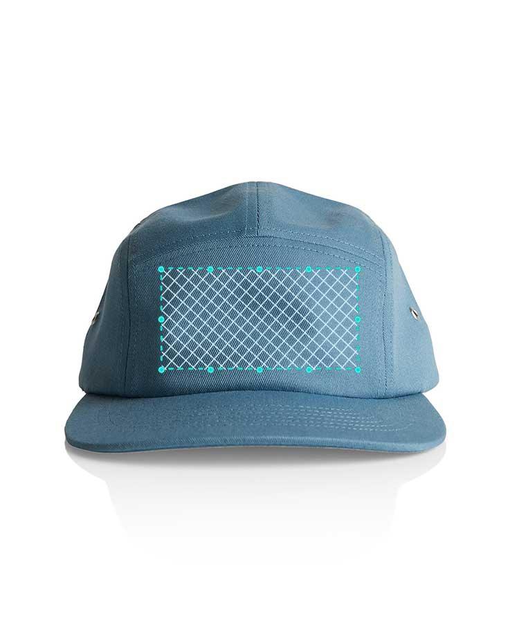 Embroidered AS Colour Finn Five Panel Cap - Constantly Create Shop