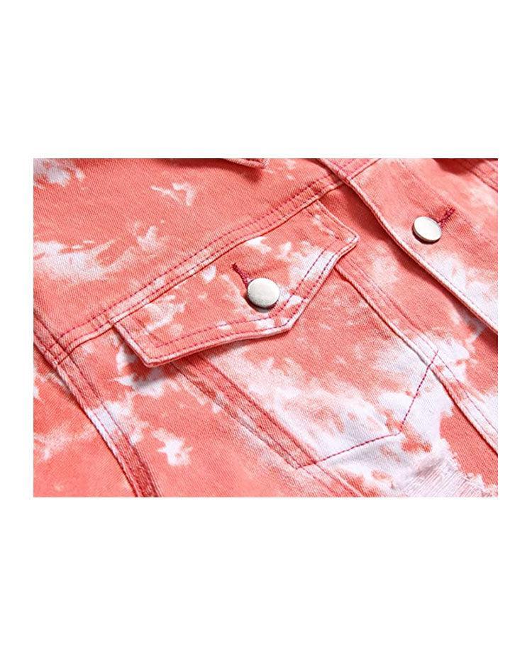 Soft Pink Denim Washed Jacket - Constantly Create Shop