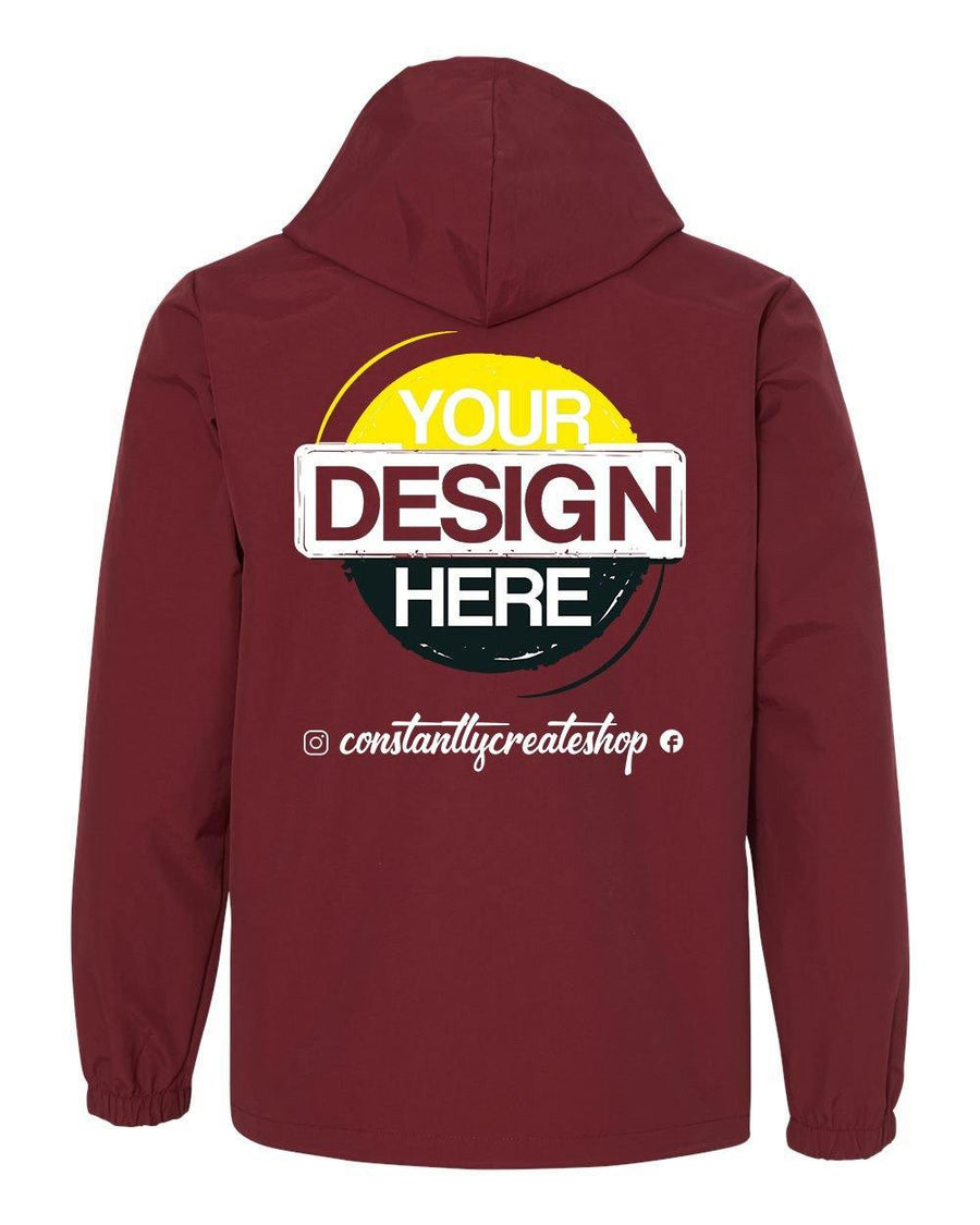 Water-Resistant Hooded Windbreaker - Constantly Create Shop